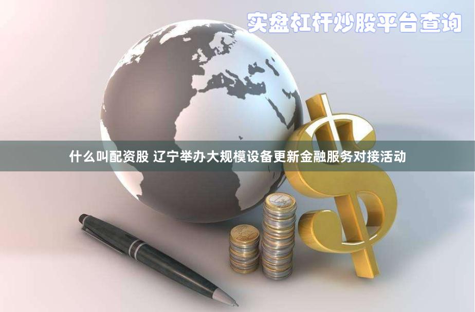 什么叫配资股 辽宁举办大规模设备更新金融服务对接活动